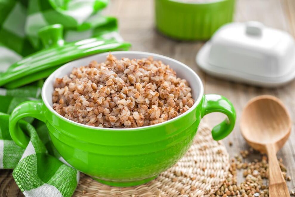 Buckwheat porridge erabilgarria 7 eguneko dieta baterako